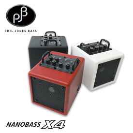 【35W】Phil Jones Bass NANOBASS X4 新品[フィルジョーンズベース][ナノベース][Red,Black,White,レッド,ブラック,ホワイト,赤,黒,白][ベースアンプ/コンボ,Bass Combo Amplifier]