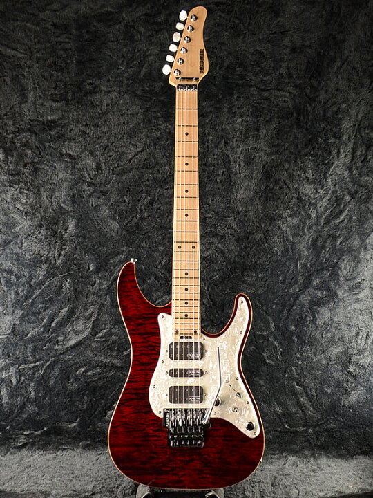楽天市場】Schecter EX-V-24 CTM FRT 4A Grade -BKCH- 新品 レッド 