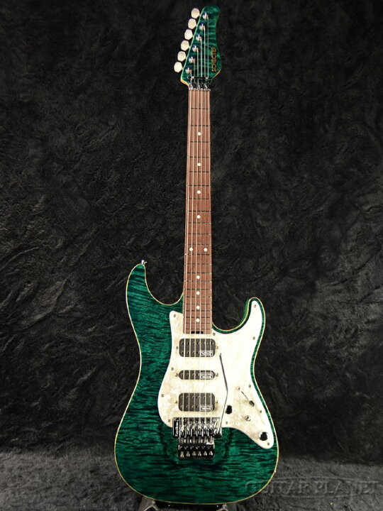 楽天市場】Schecter EX-V-22 CTM FRT 4A Grade -Black Turquoise- 新品 
