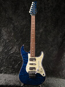 Schecter EX-V-22 CTM FRT / 4A Grade "Black Aqua" Vi[VFN^[][Stratocaster,XggLX^[^Cv][ubNANA,Blue,u[,][Electric Guitar,GLM^[]