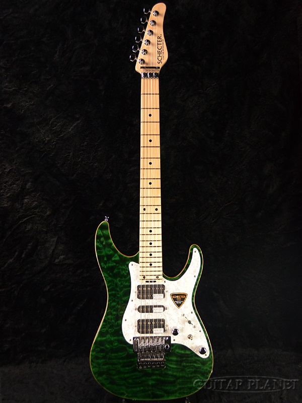 Schecter SD-II-24-AL -See Thru Green-  新品[シェクター][国産][アルダー][シースルーグリーン,緑][Stratocaster,ストラトキャスタータイプ][Electric  Guitar,エレキギター] | ギタープラネット