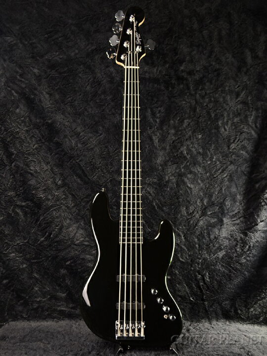 Squier Deluxe Jazz Bass Active V BLK 新品 5弦ベース スクワイヤー デラックス ジャズベース,JB アクティブ Black,ブラック,黒 Electric Bass,エレキベース ギタープラネット