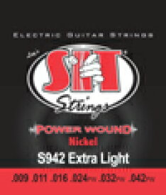 SIT 09-42 Power Wound S942 Extra Light[パワーワウンド][Nickel,ニッケル][エクストラライト][エレキギター弦,String][S-942]