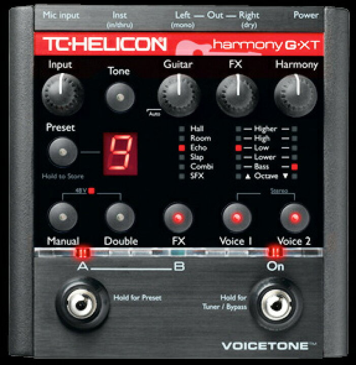 楽天市場】TC HELICON VoiceTone Harmony-G XT 新品 ギターヴォーカル 