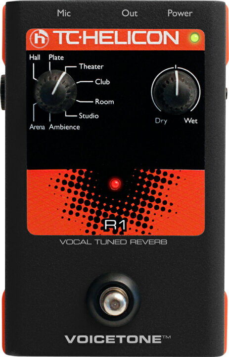 楽天市場】TC HELICON VoiceTone R1 新品 ヴォーカル用リバーブ[TC 