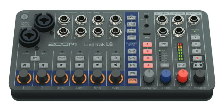 楽天市場】ZOOM / LiveTrak L-6 Digital Mixer / Recorder 新品 