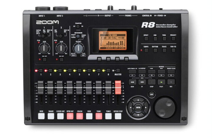 楽天市場】ZOOM R8 マルチトラックレコーダー新品 Recorder/Interface 