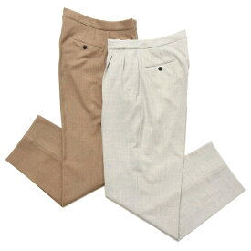 【SALE52%OFF】CellarDoor（セラードアー）ウールサキソニーストレッチ2Pワイドパンツ 1940 B196 13082407025