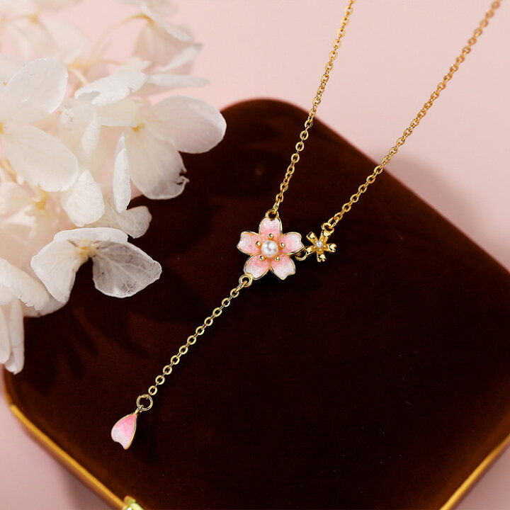 楽天市場】さくらネックレス 桜 サクラ ネックレス レディース 金属 
