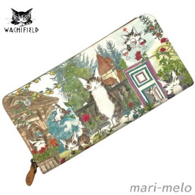 【 土日祝も発送！】 ダヤン わちふぃーるど ダヤングッズ 財布 長財布 レディース ブランド ラウンドファスナー カード入れ 小銭入れ 大容量 東欧 コラージュ 柔らか 長財布 猫 猫グッズ 猫柄 ネコ 猫のダヤン 公式 キャラクター 本革 日本製 dayan 夏ギフト 25F