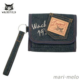 【 土日祝も発送！】 ダヤン わちふぃーるど ダヤングッズ 財布 レディース ブランド カード入れ 小銭入れ 大容量 Dラベル デニム パース 猫 猫グッズ 猫柄 ネコ 猫のダヤン 公式 キャラクター 本革 日本製 dayan 夏ギフト 25G