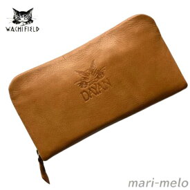 【 土日祝も発送！】 ダヤン わちふぃーるど ダヤングッズ 財布 長財布 レディース ブランド ラウンドファスナー カード入れ 小銭入れ 大容量 やわらか D 財布 茶 猫 猫グッズ 猫柄 ネコ 猫のダヤン 公式 キャラクター 本革 dayan ギフト 25I