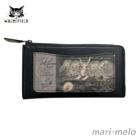 【 土日祝も発送！】 ダヤン わちふぃーるど ダヤングッズ 猫 猫グッズ ダヤングッズ 猫 スマート L字 財布 ふくろう ねこ 猫のダヤン 猫柄 猫 猫グッズ 猫柄 ネコ 猫のダヤン 公式 キャラクター 本革 日本製 dayan ギフト 25J