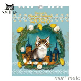 ダヤン カレンダー 猫 グッズ わちふぃーるど ポストカード カレンダー 2026 猫 ねこ ネコ グッズ 猫のダヤン dayan 公式 猫好き かわいい キャラクター 25H