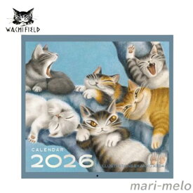 【 土日祝も発送！】ダヤン カレンダー わちふぃーるど 猫 WFカレンダー 2026 猫 ねこ ネコ グッズ 猫のダヤン dayan 公式 猫好き かわいい キャラクター 25I