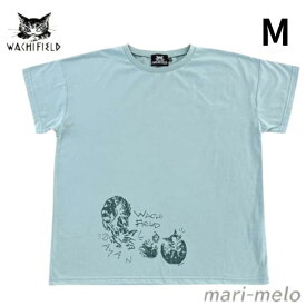 【 土日祝も発送！】 ダヤン わちふぃーるど ダヤングッズ Tシャツ レディース 39 プリント T 丸猫達 浅葱 size M 猫 ねこ ネコ グッズ 猫のダヤン dayan 公式 猫好き かわいい キャラクター 26E