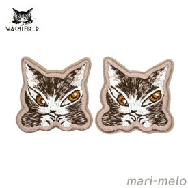 【 土日祝も発送！】 ダヤン わちふぃーるど ダヤングッズ アクセサリー 刺繍 クリップ 2P うでぐみ ねこ 猫のダヤン 猫柄 wachifield 公式 かわいい キャラクター プレゼント ギフト 父の日 ギフト ラッピング 25H