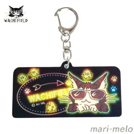 【 土日祝も発送！】 ダヤン わちふぃーるど ダヤングッズ アクキー ネオン 風 キーホルダー サングラス 猫 ねこ ネコ グッズ 猫のダヤン dayan 公式 猫好き かわいい キャラクター 25H