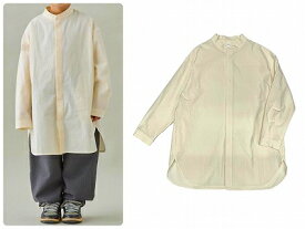 ◎2025秋冬【MOUN TEN./マウンテン】【MS38-1821】dry washer long shirt(organic 綿)[ドライウォッシャーロングシャツ]トップス/シャツ/長袖/ジュニア/レディース