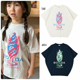 ☆2024春夏【GROOVY COLORS/グルーヴィーカラーズ】【1642409】テンジク SODA バルーン TEE(90～160)トップス/Tシャツ/カットソー/半袖/キッズ/ジュニア/レディース