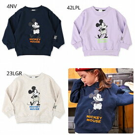【セール商品】【40％OFF】☆秋冬商品【GROOVY COLORS/グルーヴィーカラーズ】【42481460】ウラケ MICKEY MOUSE スウェット(BM〜MM)ミッキー/トップス/スウェット/トレーナー/長袖/キッズ/ジュニア/レディース/メンズ