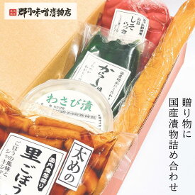 国産 漬物 ギフトセット | きゅうりの漬物 胡瓜 きゅうり ごぼう わさび漬 らっきょう しそ漬 醤油漬 たくあん 沢庵 千本漬 おつまみ ギフト 純国産 国産 クール便無料 父の日 母の日 お中元 暑中見舞 敬老の日 花以外 ネクタイ以外 ポイント