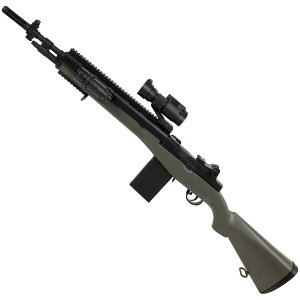【AGM】M14 エアコッキングライフル|ショート|ODカラー