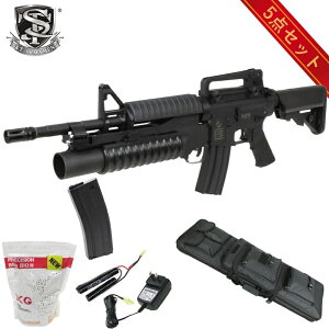 S&T M4A1 �X�|�[�c���C���d���K�� with M203 �O���l�[�h�����`���[S BK(������)�y����6�_�Z�b�g�z