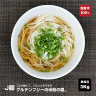 米粉麺 J麺 3Kg ドライタイプ 業務用 30人前 国産 乾麺 米粉 米麺 米粉麺 お米 米 こめ コメ 国産米100% …