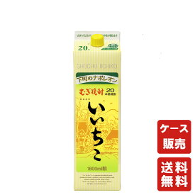 送料無料 いいちこ 20度 1800ml パック 1ケース【三和酒類】