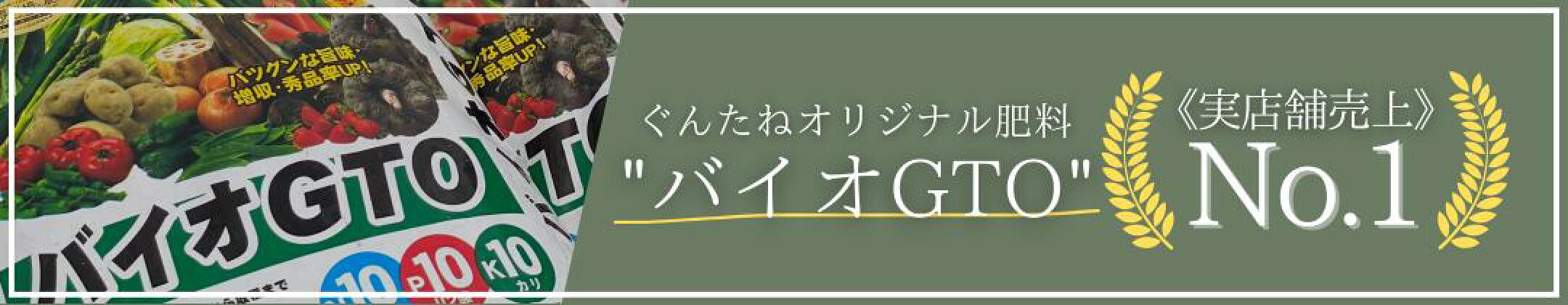 バイオGTO実店舗売上No.1