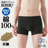 【まとめ買い割引】グンゼ ボクサーパンツ 3枚セット メンズ 綿100% 前あき 乾燥機対応 肌着 下着 男性 …