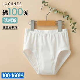 グンゼ 敏感肌用 子供 ブリーフ 綿100% 低刺激 パンツ 学校 部活 綿 洗濯絵表示転写 キッズ 男の子 GUNZE ジュニア ボーイズ 下着 肌着 消臭 乾燥機 年間 CZ490EC 100 110 120 130 140 150 160