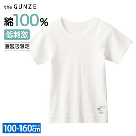 グンゼ 敏感肌用 子供 インナー 綿100% 低刺激 Tシャツ 丸首 学校 部活 洗濯絵表示転写 ジュニア ボーイズ 綿 キッズ 男の子 the GUNZE 半袖 下着 肌着 消臭 乾燥機 年間 CZ650EC 100 110 120 130 140 150 160