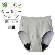 グンゼ サニタリーショーツ 綿100% 羽根つき レディース コットン 生理用ショーツ シンプル お腹すっぽり…