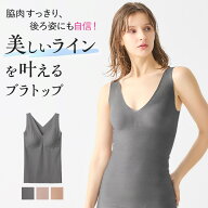 ≪脇高設計ですっきり！脇肉解消ブラトップ≫ グンゼ ブラトップ ノンワイヤー レディース 脇高 脇肉 シ…
