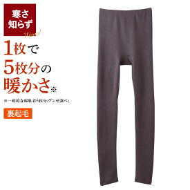 【SALE】≪ストレッチ性抜群の裏起毛レギンス≫ グンゼ 裏起毛 レギンス スパッツ レディース 冬用 厚手 肌着 下着 あったか 暖かい 厚い 柔らか 保温 タイツ ペチパンツ インナーボトム 吸湿 発熱 伸びる 防寒 寒さ対策 ホットマジック MH5661R M L LL