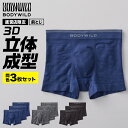 【まとめ買い割引】 グンゼ 直営店限定 ボクサーパンツ 3枚 セット カモフラ柄 メンズ 前閉じ 3D 立体成型 ボクサーブリーフ 柔らか ストレッチ 伸びる 派手 迷彩柄 3枚組 セット お得 前とじ 下着　パンツ 紳士 BODY WILD S-LL STS110U BWS110Q