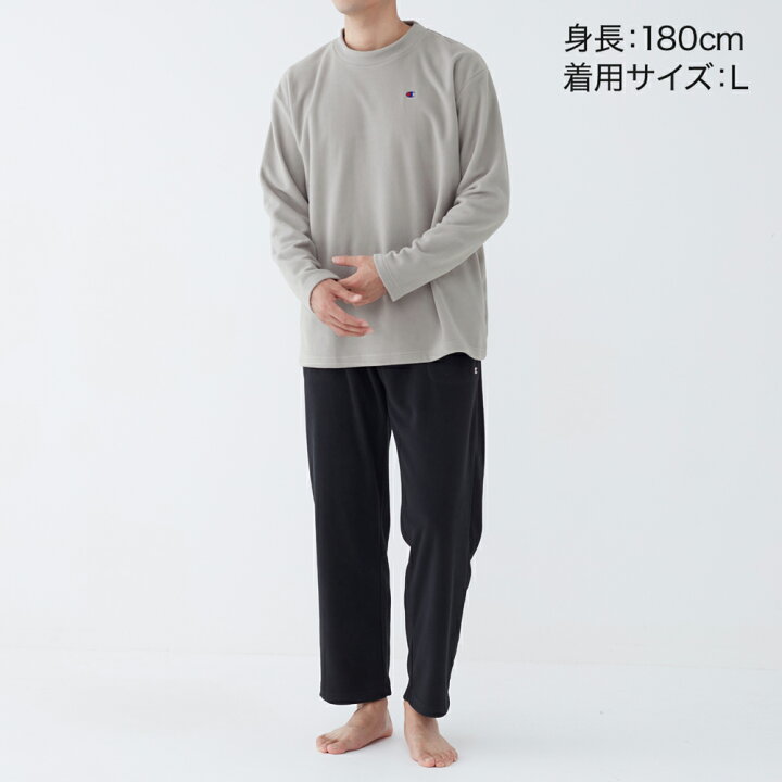 [チャンピオン] ルームウェア 長袖長パンツ フリース メンズ チャンピオン] ルームウェア 長袖長パンツ フリース メンズ セール】Champion/チャンピオン ルームウェア ワンポイントロゴ 綿100％  極厚手裏毛 長袖長パンツ（ルームウェア/パジャマ）｜Champion （チャンピオン）のファッション通販 - ZOZOTOWN