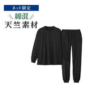 グンゼ ルームウェア メンズ 長袖 夏 綿 コットン 天竺 長パンツ ウエストゴム 薄手 春 セットアップ 上下セット 部屋着 紳士 男性 GUNZE S M L LL TH2044