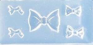 ネイルモールドネイル ジェルネイル シリコンモールド【M281】モールド リボン レジン オリジナルパーツ パーツ 立体 3D リボン セルフ 3Dアート お家時間 アクセサリー立体リボン アート シ