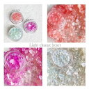 お買物マラソン　ネイル ネイルアート ネイルパーツ ハート ライトチェンジハート 各3カラー カラーチェンジパーツ グラデーション ハートパーツ ネイルチップ アートチップ 可愛い 簡単 ハンドメイド アクセサリー ネイルアート レジン ドロップ ミックスカラー