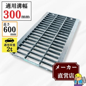 グレーチング U字溝 HGU-300-25L600 溝幅300mm用 乗用車荷重 規格 T-2 溝 蓋 側溝 普及型 並目 L600 法山本店