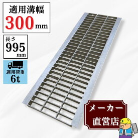 グレーチング U字溝 HGU-300-38 溝幅300mm用 中型トラック荷重 規格 T-6 溝 蓋 側溝 普及型 並目 法山本店