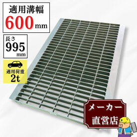 グレーチング U字溝 HGU-600-50 溝幅600mm用 乗用車荷重 T-2 規格 溝 蓋 側溝 普及型 並目 法山本店