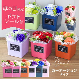 母の日 遅れてごめんね 母の日ギフト おかあさん ありがとう ソープフラワー 誕生日プレゼント ポット スクエア型 発表会 誕生日 プレゼント ギフト 結婚祝い ソープフラワーギフト 送別 開店祝い バラ カーネーション 退職祝い 女友達 女性 50代 60代 70代 80代 送料無料