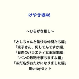 〜ひらがな推し〜「としちゃんと愉快な仲間たち編」「京子さん、何してんですか?編」「日向のバラエティ女王誕生編」「パンの鉄砲を撃ちますよ編」「あだ名がおたけになりました編」 [Blu-rayセット]