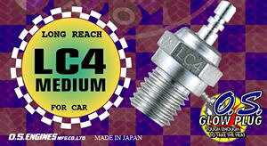O.S.GLOW PLUGS LC4 MEDIUM (�����O���[�`�V���[�Y�v���O) 71653400 RC�p�[�c