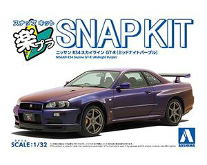 1/32 NISSAN R34�X�J�C���C��GT-R(�~�b�h�i�C�g�p�[�v��) �g�ݗ��Ď��v�����f��