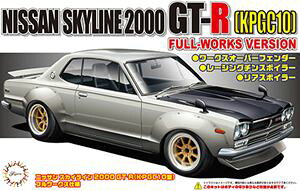 1/24 �X�J�C���C��2000GT-R (KPGC10�^) �t�����[�N�X�d�l ID142 �g�ݗ��Ď��v�����f��